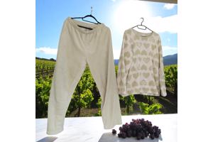 Comfy zachte pyama groen wit XL