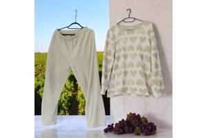Comfy zachte pyama groen wit XL