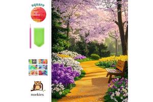 nr 65 Diamond Painting bloemen bos 50x40cm (vierkant)