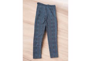 Minilady geruite legging blauw M/L 38/40