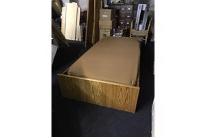 1-persoons bed, grenen