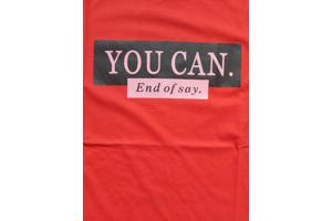 Glo-story t-shirt rood you can end of say S