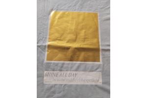 Glo-Story t-shirt Shine all day lichtblauw XL/42