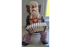 Mooie clowns met muziek groot en klein