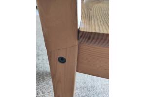 Zes Nordik eetkamerstoelen van massief grenen hout