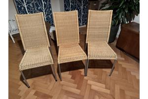 3 Rotan stoelen