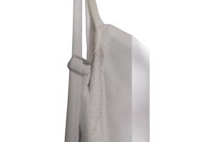 Jurkje zwart met wit kant L 40/42