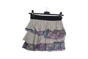 Metrofive mini rok met laagjes van kant grijs S/M