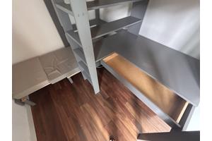 hoogslaper met bureau en extra bed