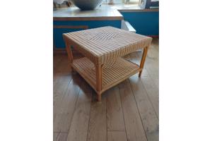 Salontafel (riet) 70x70 cm, gebruikt
