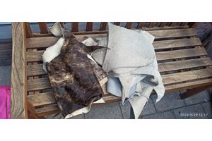 stukken leer koeienhuid