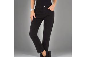 Laulia jeans zwart met sier druk knopen M/38