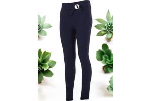 Fashion legging effen donkerblauw S/M