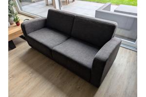 Bank set (antraciet / grijs stof) 3 zits en 2 zits