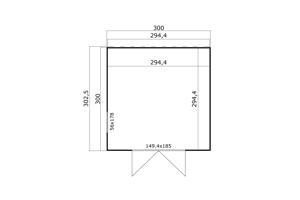 NIEUW Modern tuinhuis Palermo 1