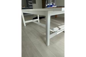 witte tafel (uitschuifbaar)