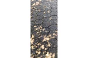 6 hoekige tuintegeltjes