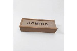 Klassieke Domino spel in houten doos bordspel