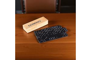 Klassieke Domino spel in houten doos bordspel