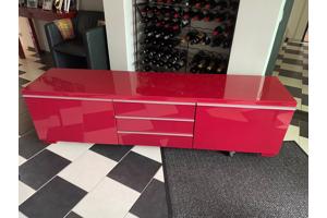 TV-meubel hoogglans rood