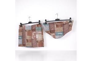 2 delig setje bandeau top + rok L