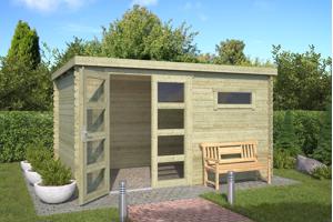 Blokhut Timian 380x230 Onbehandeld vuren