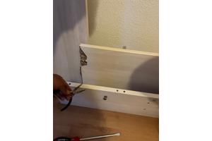 Stapelbed met opbergruimte (LET OP - een aantal planken zijn beschadigd, twee zijn kapot)