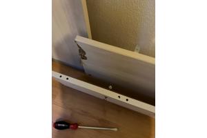 Stapelbed met opbergruimte (LET OP - een aantal planken zijn beschadigd, twee zijn kapot)