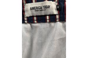 Zwembroek America Today gestreept rood/blauw
