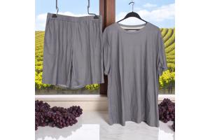 2 delig heren zomer set grijs XXXL
