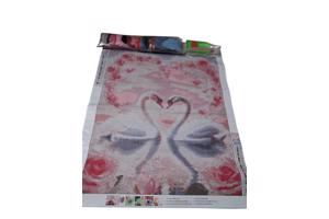 nr 48 Diamond Painting Zwanen 50x40cm (vierkant)