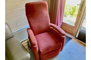 Leren bank fauteuil plus sta op stoel