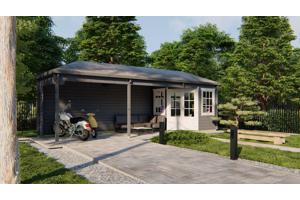 Blokhut - Tuinhuis Gretel | 44 mm | vuren onbehandeld