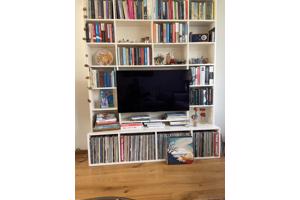 Boeken- platen- en TV kast MDF - 162X200cm