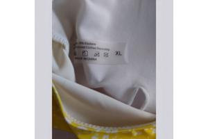 Bikini geel wit bloemetjes XL