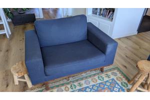 Bankstel: 3 zits, loveseat, hocker