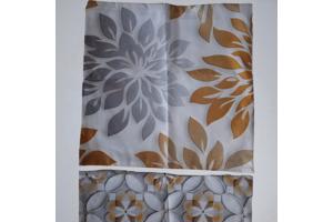 Set van 4 kussenhoezen grijs wit goud 40x40cm