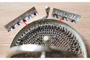 Antiek maliënkolder portemonnee mesh metaal zeldzame vondst