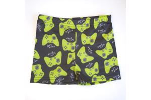 Jongens zwembroek game controller zwart groen 98/104 - 3-4 j