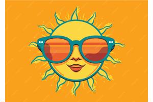 Zonnebril dames heren blauw montuur UV 400 cat 3