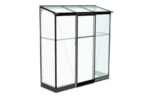 Muurkas Qube LT 26, zwart, VG 3mm + PC 6 mm