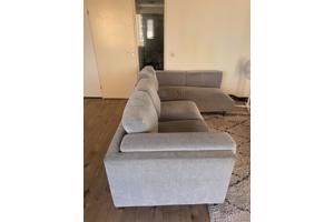 IKEA Nockeby 3-Zitsbank met chaise longue grijs