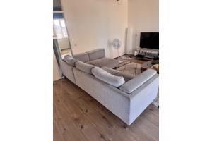 IKEA Nockeby 3-Zitsbank met chaise longue grijs