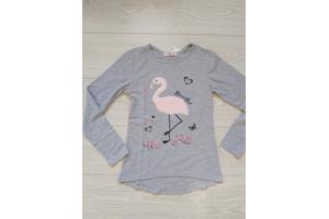 Seagull longsleeve t-shirt grijs flamingo we run 158/164