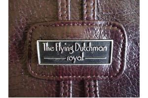 Vintage tas pilotentas The Flying Dutchman Royal leer KLM