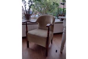 Lichtgroene vintage fauteuil