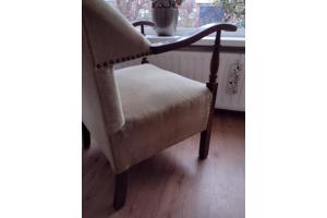 Lichtgroene vintage fauteuil