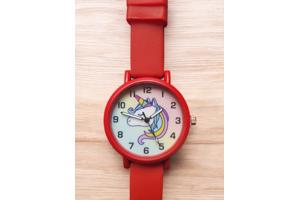 Horloge voor Kinderen - Eenhoorn - Kast 34 mm - Rood