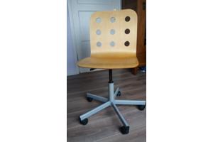 IKEA bureaustoel Jules berken/zilver