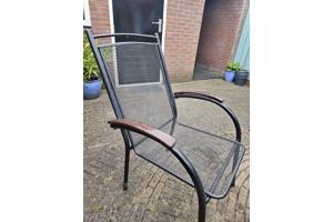 Tuinset tafel en 4 stoelen